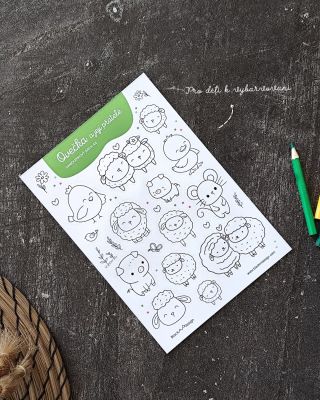 Děti se nudí a ty nevíš co s nimi? ☀️ Máme pro tebe řešení! Vrhněte se na společné vybarvování samolepek Ovečka a její...