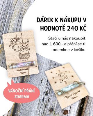 Když už děláš radost druhým... ...tak ať něco dostaneš i ty 😌 👉 Dřevěné vánoční přání ( v hodnotě 240 Kč) ZDARMA ke...